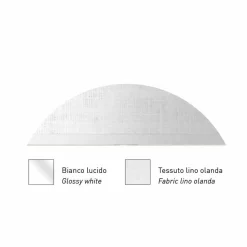 Applique di Design in Metallo Finitura Silver o Bianco Made in Italy - Jump