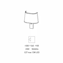 Applique di Design in Metallo Finitura Silver o Bianco Made in Italy - Jump