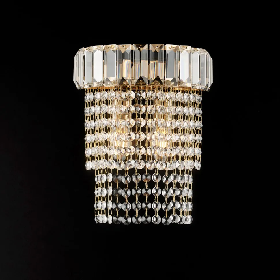 Applique in Ferro Dorato con Strass Made in Italy - Kiev