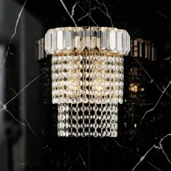 Applique in Ferro Dorato con Strass Made in Italy - Kiev