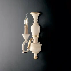Applique in Legno Finiture Bianco o Avorio Made in Italy - Firenze