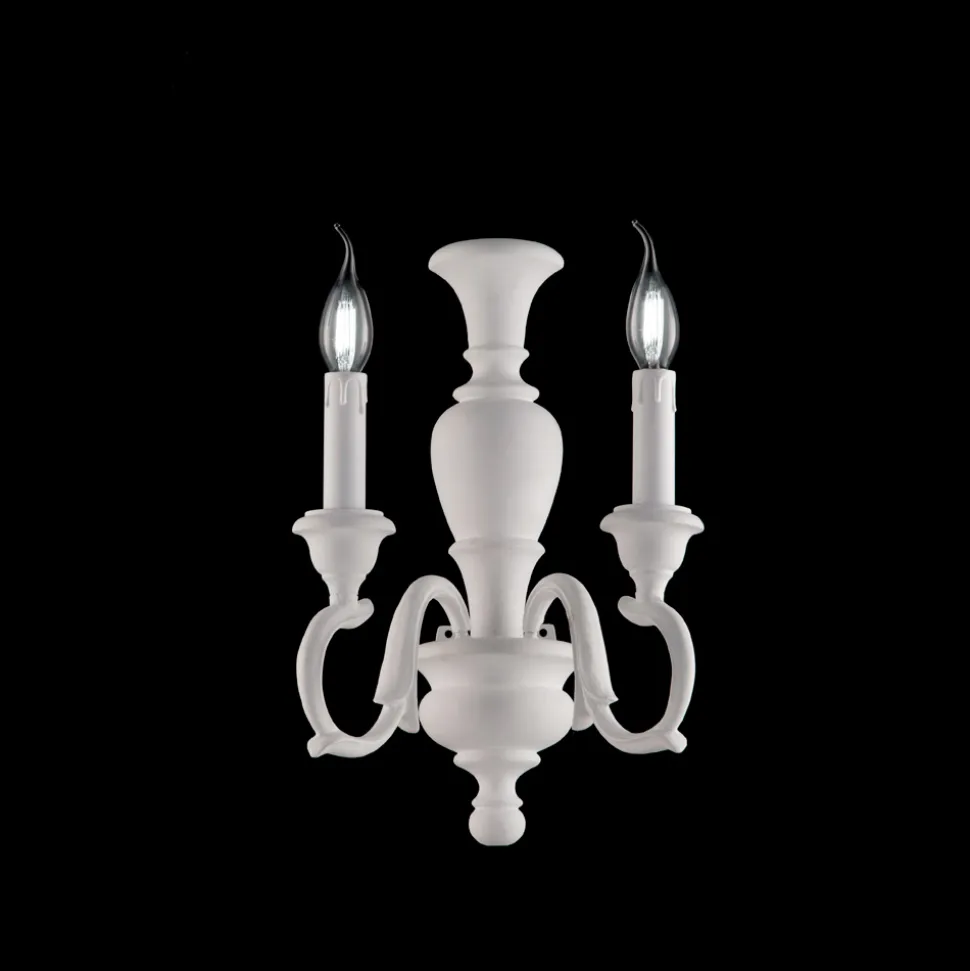 Applique in Legno Finiture Bianco o Avorio Made in Italy - Firenze