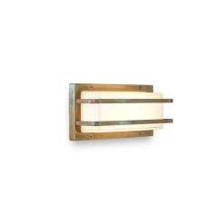 Applique in Ottone Vintage, E27 e Luce d’Atmosfera Made in Italy - Cristallo