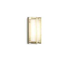 Applique in Ottone Vintage, E27 e Luce d’Atmosfera Made in Italy - Cristallo