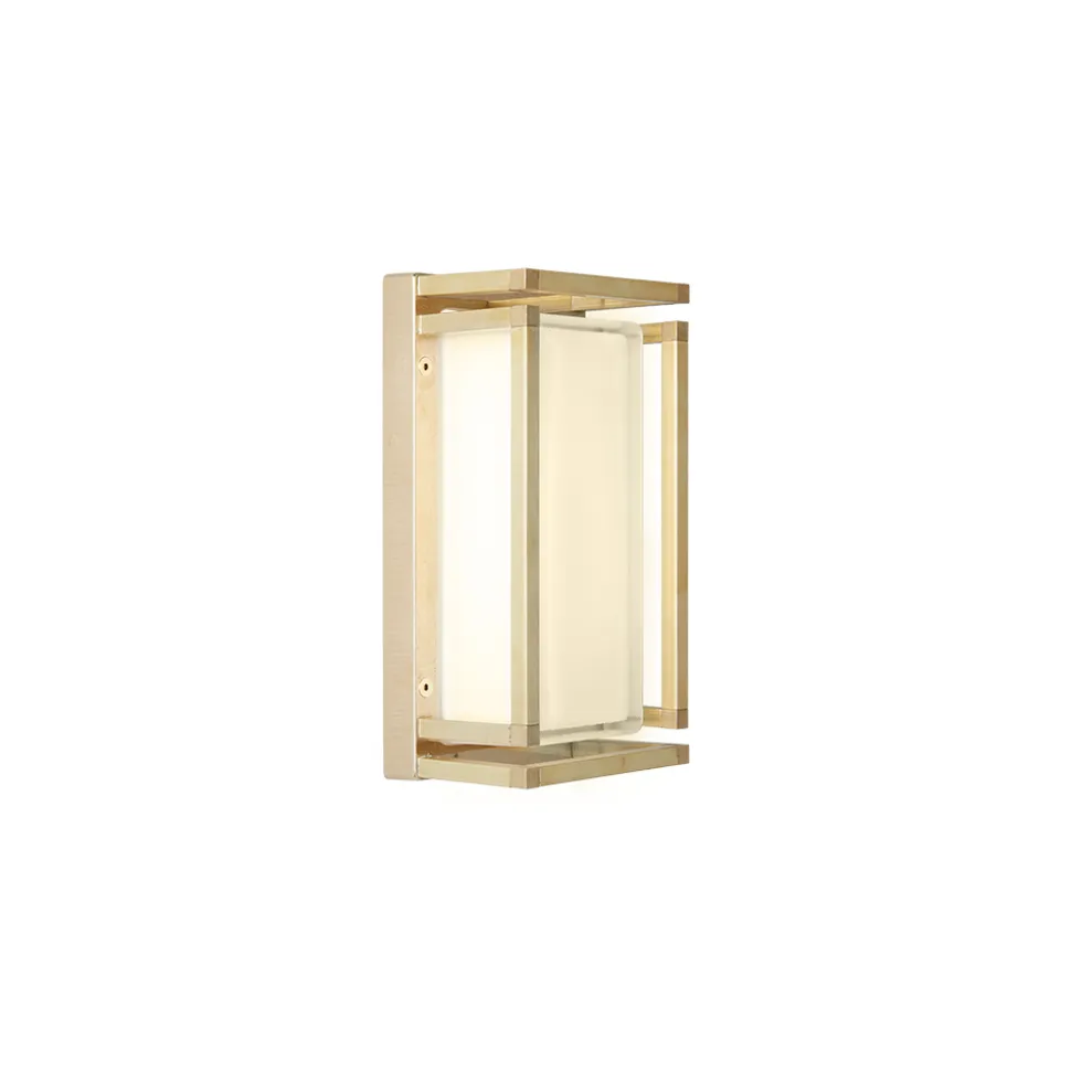 Applique in Ottone Vintage Interamente Realizzata in Italia - Cristallo