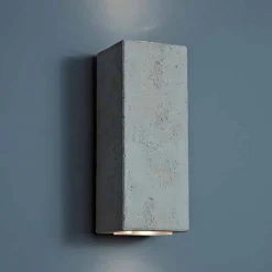 Applique LED da esterno in terracotta design H 24 cm Smith - Toscot