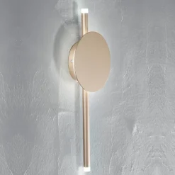 Applique LED di Design Moderno in Metallo Bianco, Nero o Oro - Lancetta