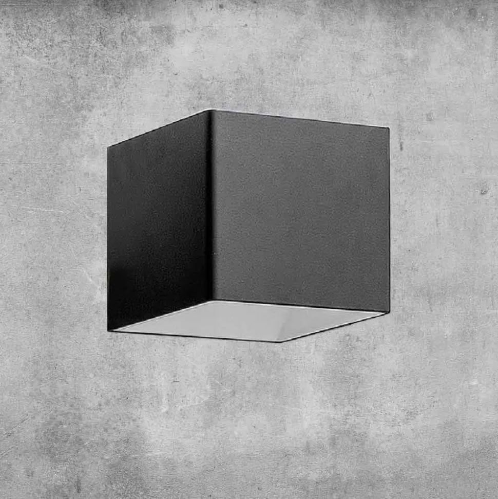 Applique LED in Ottone e Gesso Made in Italy - Cubetto Aldo Bernardi