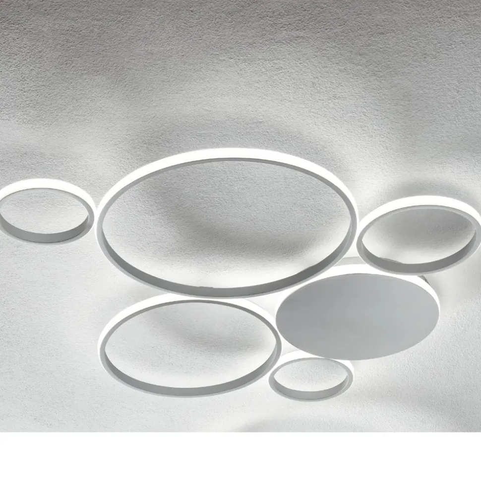 Applique LED Moderna in Metallo Verniciato Finitura Oro o Argento - Punto