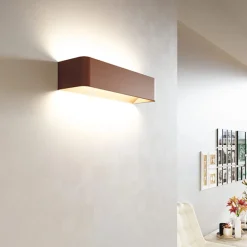 Applique Led per Interni in Alluminio Bianco, Nero o Corten - Renella