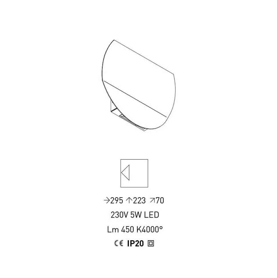 Applique Moderna con Vano per Riviste, USB e Luce LED Made in Italy - Foster
