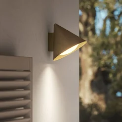 Applique Murale da Esterno in Vetro e Ottone Made in Italy - Pioggia