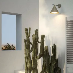 Applique Murale da Esterno in Ottone e Vetro Made in Italy - Pioggia