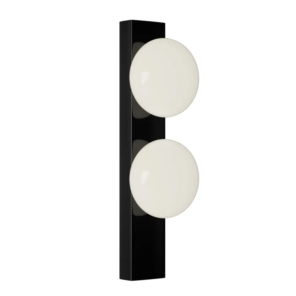 Applique o Plafoniera in Alluminio e Luce in Vetro Soffiato Bianco - Alma