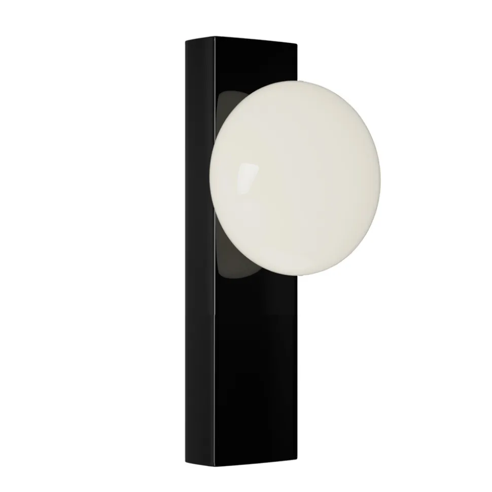 Applique o Plafoniera in Alluminio e Luce in Vetro Soffiato Bianco - Alma