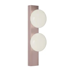 Applique o Plafoniera in Alluminio e Luce in Vetro Soffiato Bianco - Alma