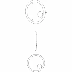 Applique Rotonda a LED Moderna Made in Italy in Polietilene - Slide Giotto