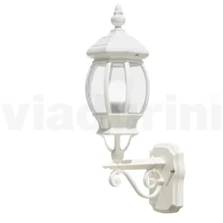 Applique Stile Vintage da Esterno in Alluminio Bianco Made in Italy - Dodo