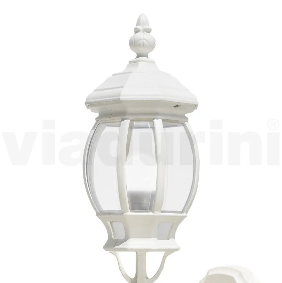 Applique Stile Vintage da Esterno in Alluminio Bianco Made in Italy - Dodo