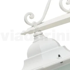 Applique Vintage per Esterno in Alluminio Bianco Made in Italy - Terella