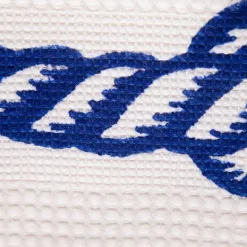 Asciugamano con Stampa Artigianale Artistica in Cotone Pezzo Unico Made in Italy