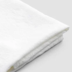 Asciugamano da Bagno in Lino Pesante Bianco Lusso Italiano Artigianale - Jojoba