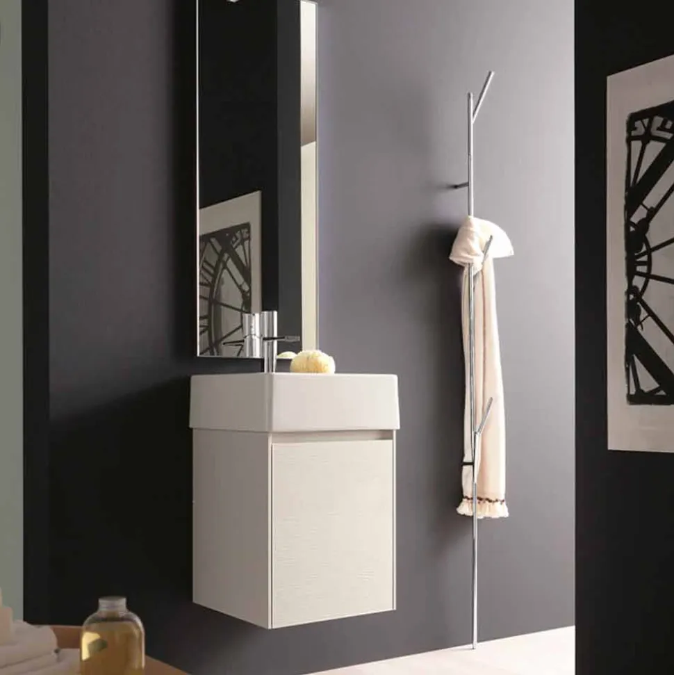 Attaccapanni da Terra di Design Moderno in Metallo Bianco o Cromo - Kottac
