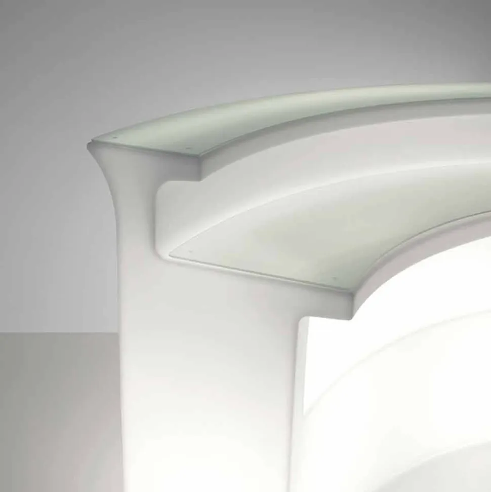 Bancone bar luminoso da esterno moderno Slide Break Bar made in Italy