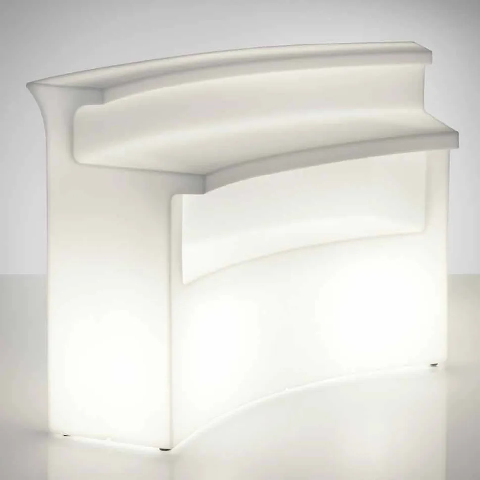 Bancone bar luminoso da esterno moderno Slide Break Bar made in Italy