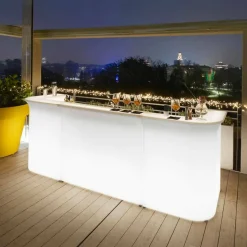 Bancone bar luminoso da giardino design moderno Slide Break Line