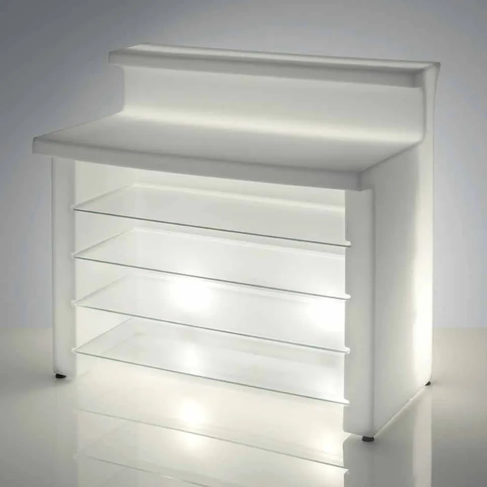 Bancone bar luminoso da giardino design moderno Slide Break Line
