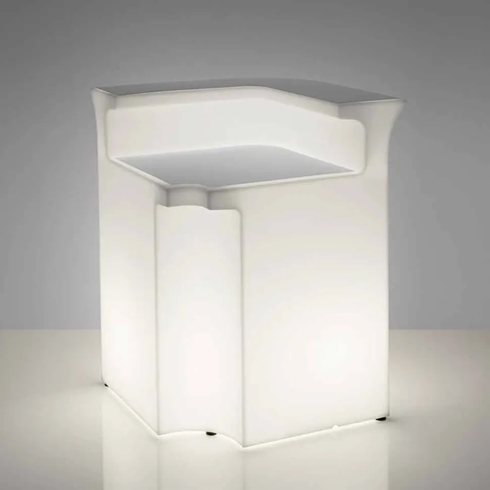 Bancone luminoso angolare da esterno Slide Break Corner,made in Italy