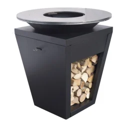 Barbecue a Legna con Piastra Cottura e Vano Porta Legna - Ferran
