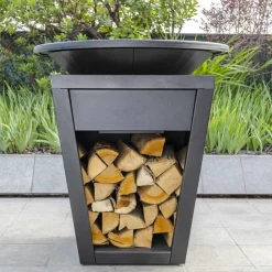Barbecue a Legna con Piastra Cottura e Vano Porta Legna - Ferran