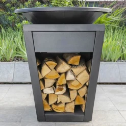 Barbecue a Legna con Piastra Cottura e Vano Porta Legna - Ferran