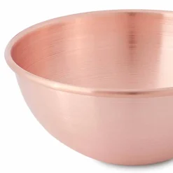 Bastardella in Rame Massiccio Liscio con Manico in Legno 30 cm - Giampiero