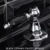 Batteria Lavabo 3 Fori con Scarico Ottone Stile Classico Artigianale - Noriana