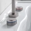 Batteria Lavabo Moderna 3 Fori con Linee Rosso e Blu Made in Italy - Quito