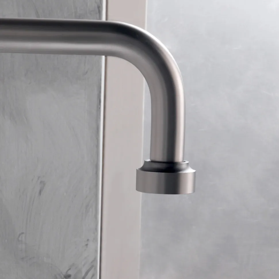 Batteria Lavabo Moderna 3 Fori con Linee Rosso e Blu Made in Italy - Quito
