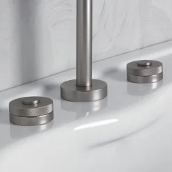 Batteria Lavabo Moderna 3 Fori con Scarico Made in Italy - Quito