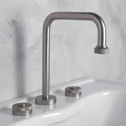 Batteria Lavabo Moderna 3 Fori con Scarico Made in Italy - Quito