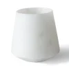 Bicchiere Acqua Marmo Bianco di Carrara Satinato Design Italiano - Scaglio