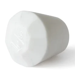 Bicchiere Acqua Marmo Bianco di Carrara Satinato Design Italiano - Scaglio