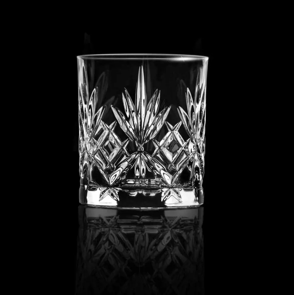 Bicchiere Double Old Fashioned, Stile Vintage Eco Cristallo 12 Pezzi - Cantabile