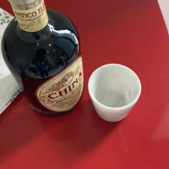 Bicchiere Grappa di Design in Marmo Bianco di Carrara Made in Italy - Fergie