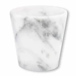 Bicchiere Grappa di Design in Marmo Bianco di Carrara Made in Italy - Fergie
