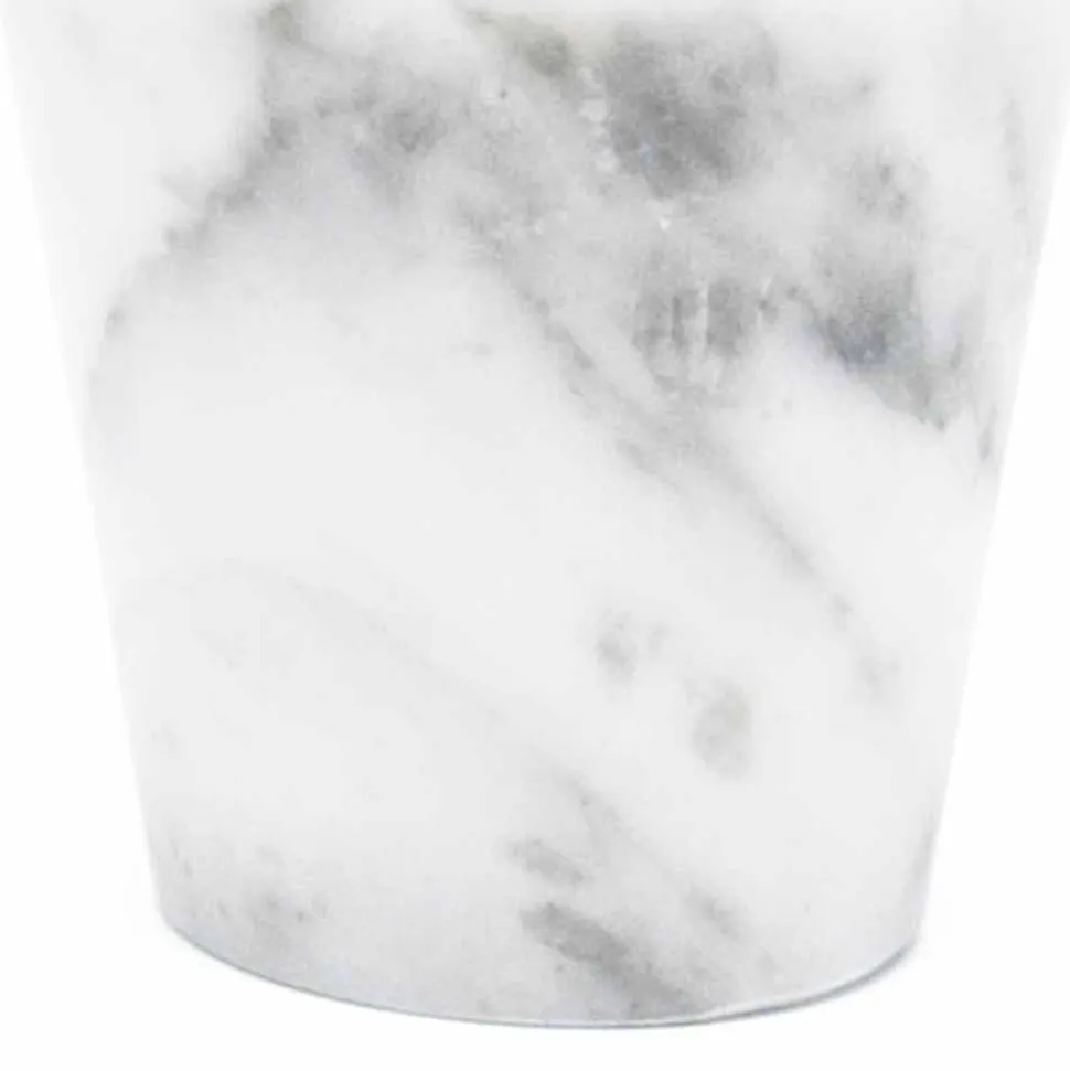 Bicchiere Grappa di Design in Marmo Bianco di Carrara Made in Italy - Fergie