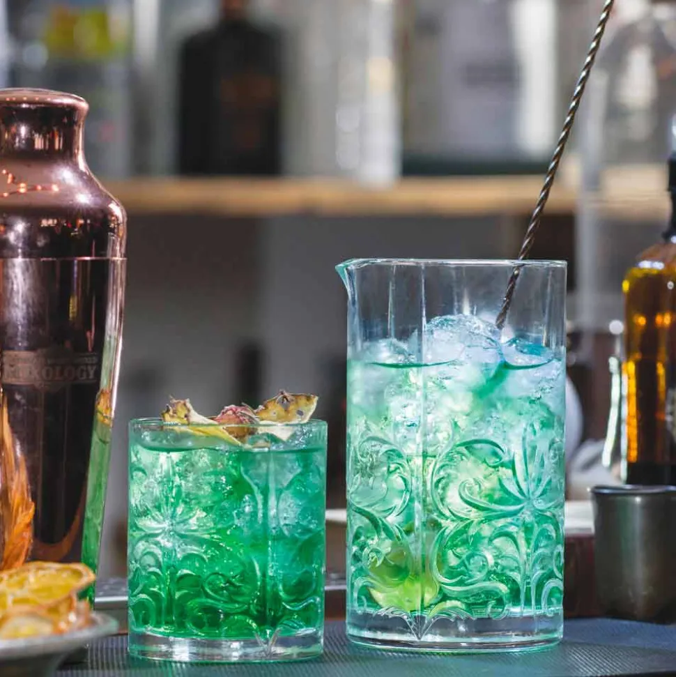 Bicchiere Mixing Glass con Decoro Eccentrico Design di Lusso 4 Pezzi - Destino