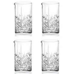 Bicchiere Mixing Glass con Decoro Eccentrico Design di Lusso 4 Pezzi - Destino