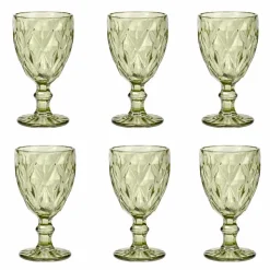 Bicchieri Calici Vino Colorati in Vetro di Design Moderno 12 Pezzi - Timon